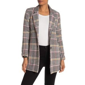 NWT Sebby Collection Glen Paid Two Button Coat